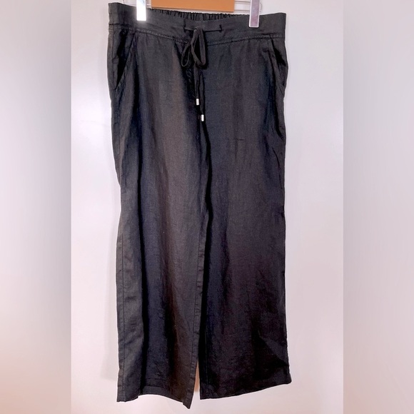 Tommy Bahama Linen Casual Wide Leg Drawstring Pant Size 4 - Picture 1 of 6